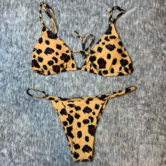 Zaful Other - Zaful leopard print bikini set